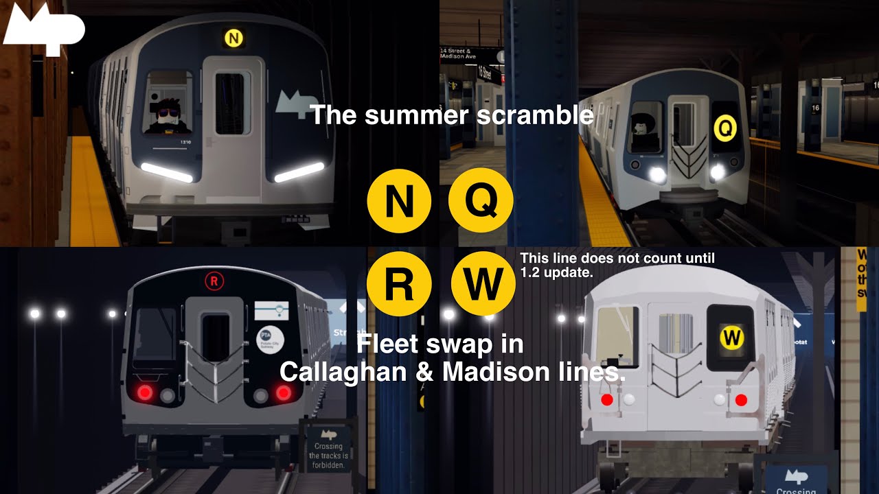 Roblox PTA Callaghan & Madison lines, Summer scramble fleet swap in action!