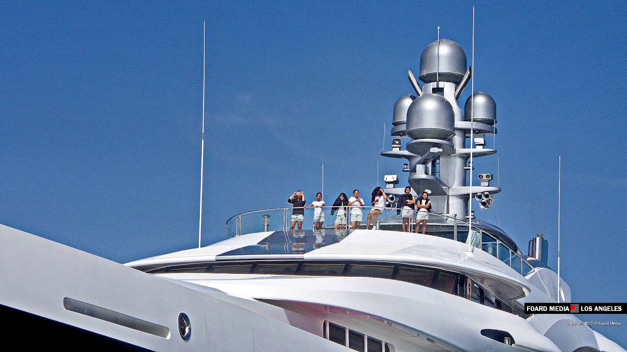Billionaire's Super Yacht Attessa IV Arrives in Marina del Rey