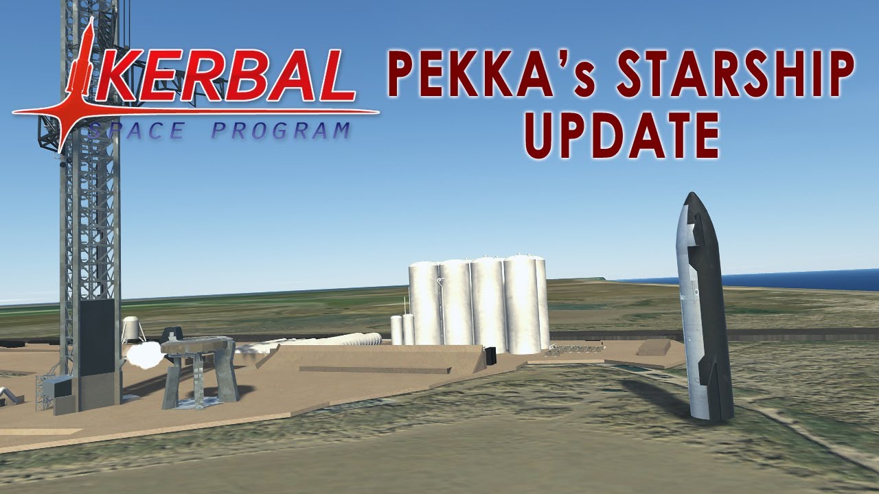 Звездолет ПЕККИ от запуска до посадки (РО в KSP 1.12)