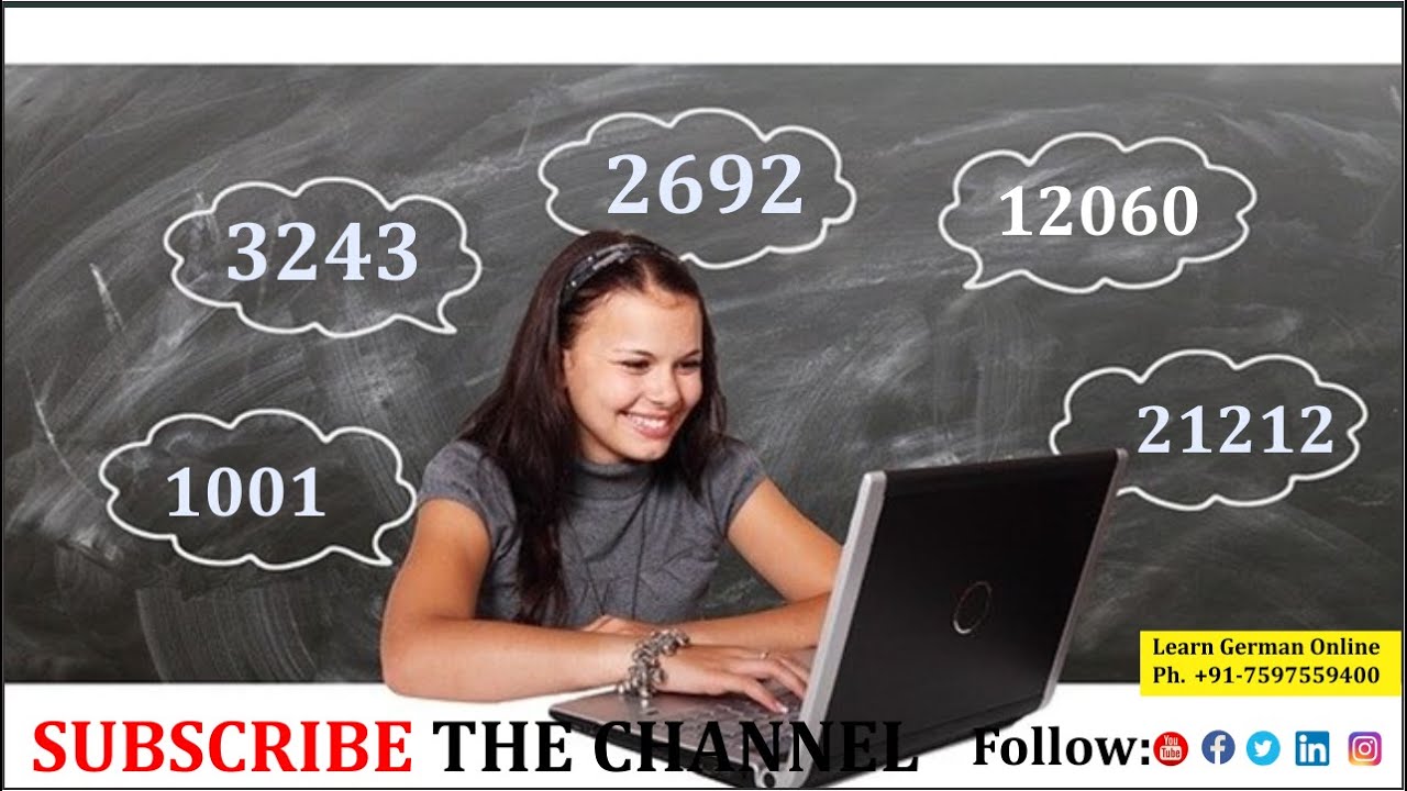 Counting in German | German Numbers | German for Beginners A1 | Learn German