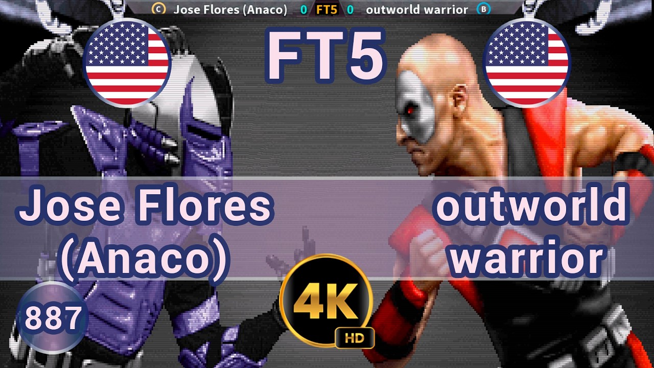 UMK3 - 🇺🇸 Jose Flores (Anaco) vs outworld warrior 🇺🇸 FT5 / 4K 60 FPS #umk3 #team99hits #fightcade