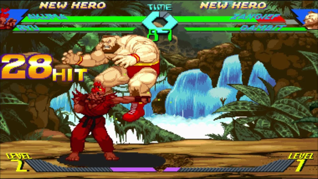 X-Men vs. Street Fighter - Akuma Mix-up (Combo by Toxy)