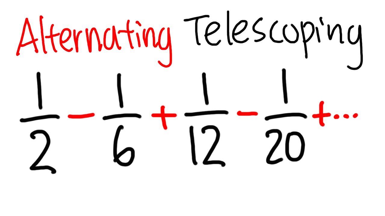 How to evaluate an infinite alternating telescoping series
