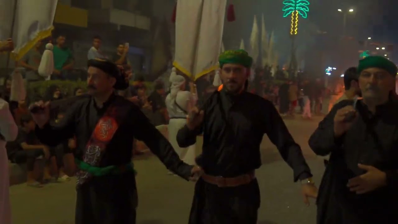 مشق موكب شباب علي الاكبر (ع) يوم السابع من محرم الحرام ١٤٤٥هـ