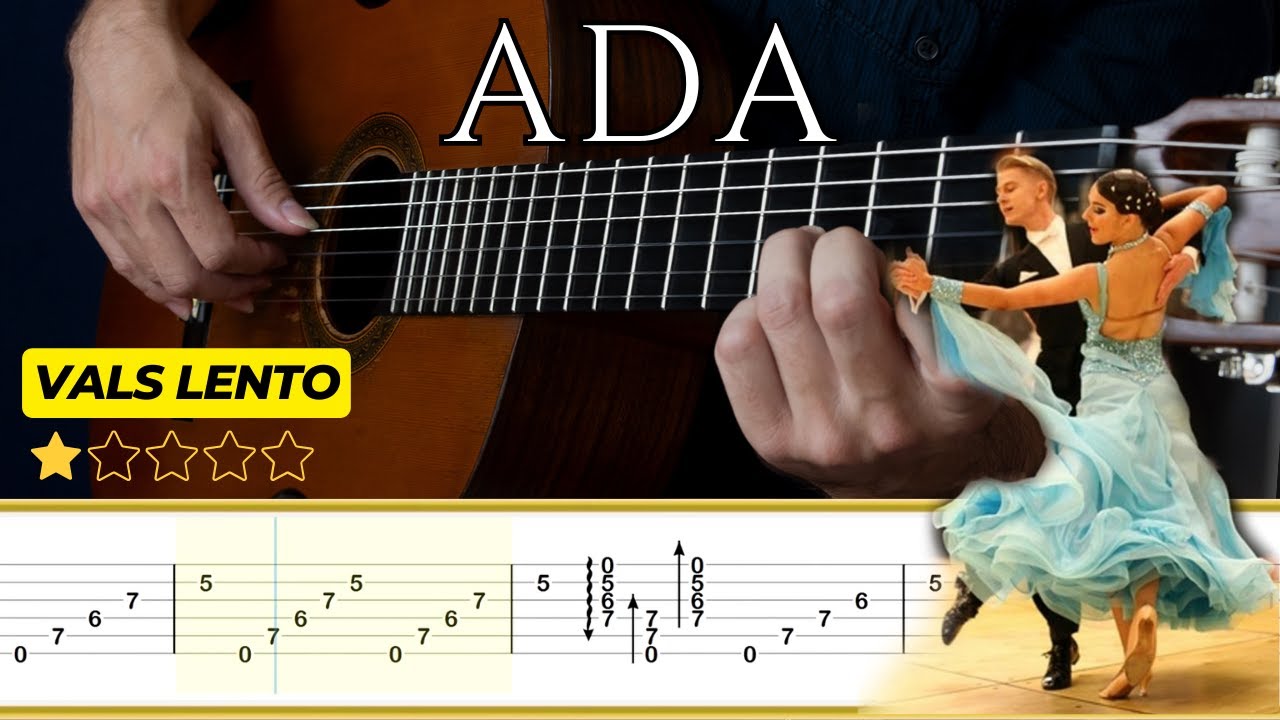 ADA (Vals Lento) 🎸 Oscar Rosati || Tutorial para Guitarra Clásica + TABS