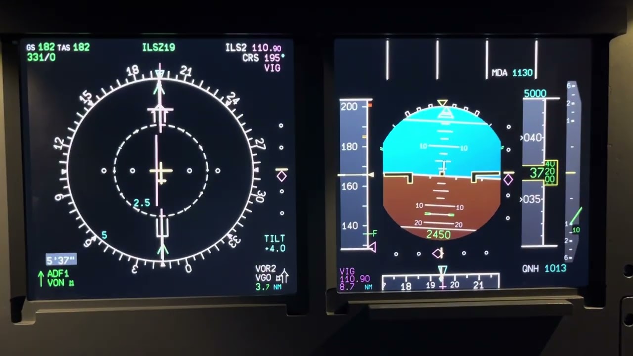 Airbus 320 ILS RAW DATA