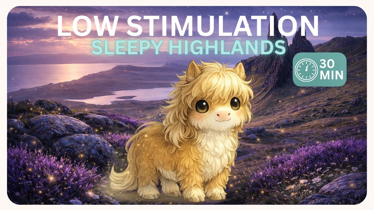 Calm Highlands at Night 🌙 Relaxing Sleep Music for Babies & Toddlers (30 Min)