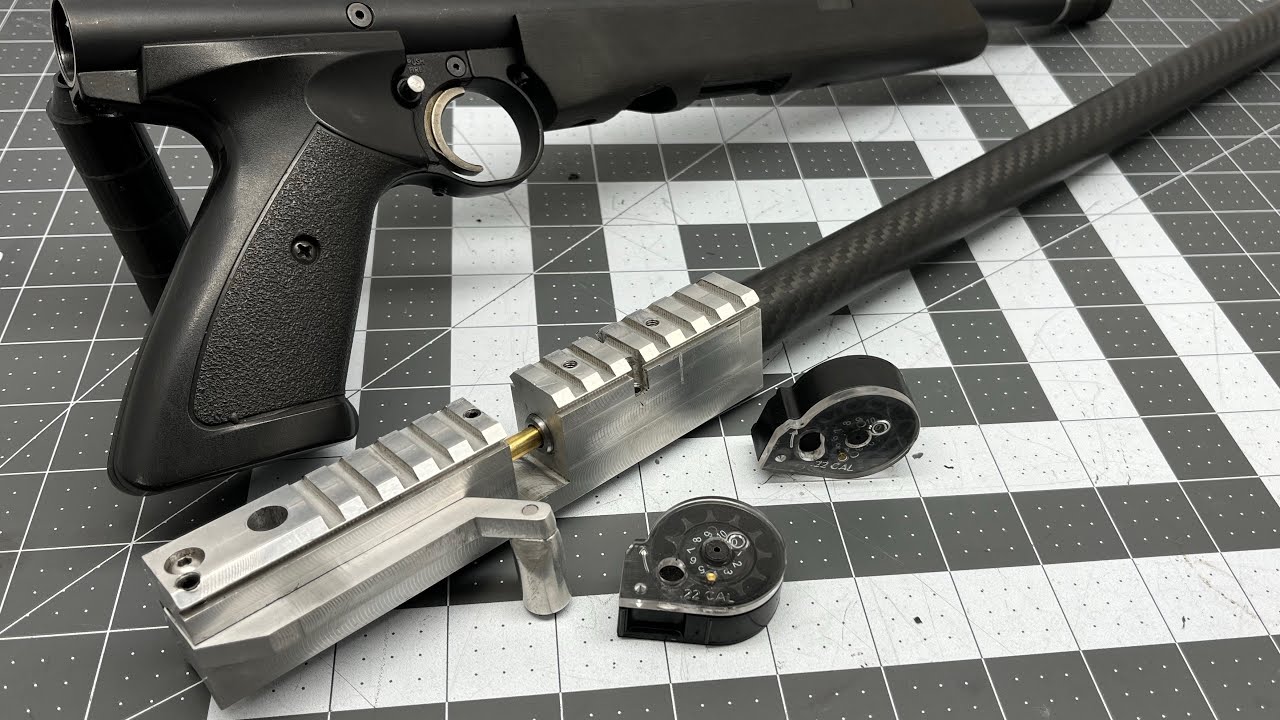 HOMEMADE Crosman PCP Air Gun Side-Lever Breech (.22)