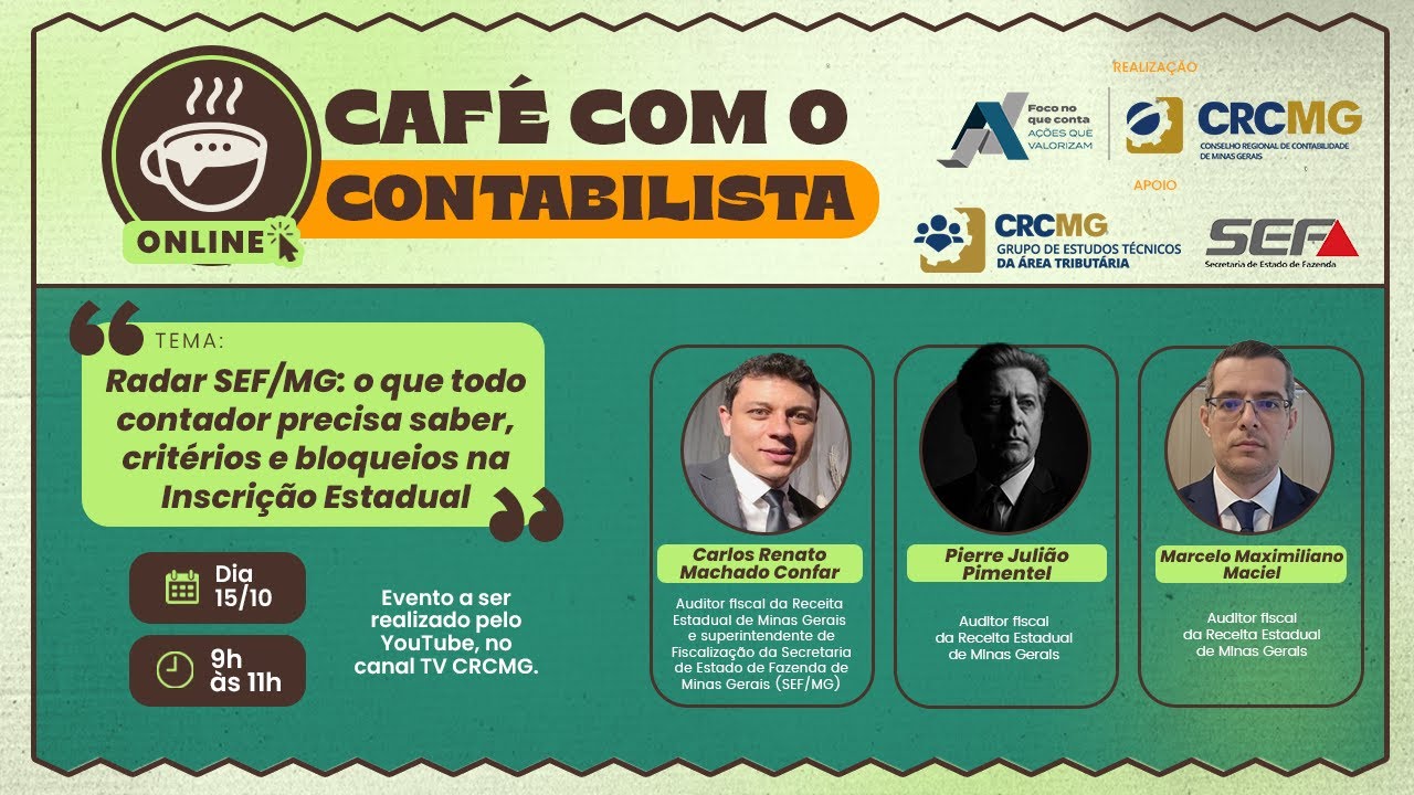Café com o Contabilista sobre o tema  