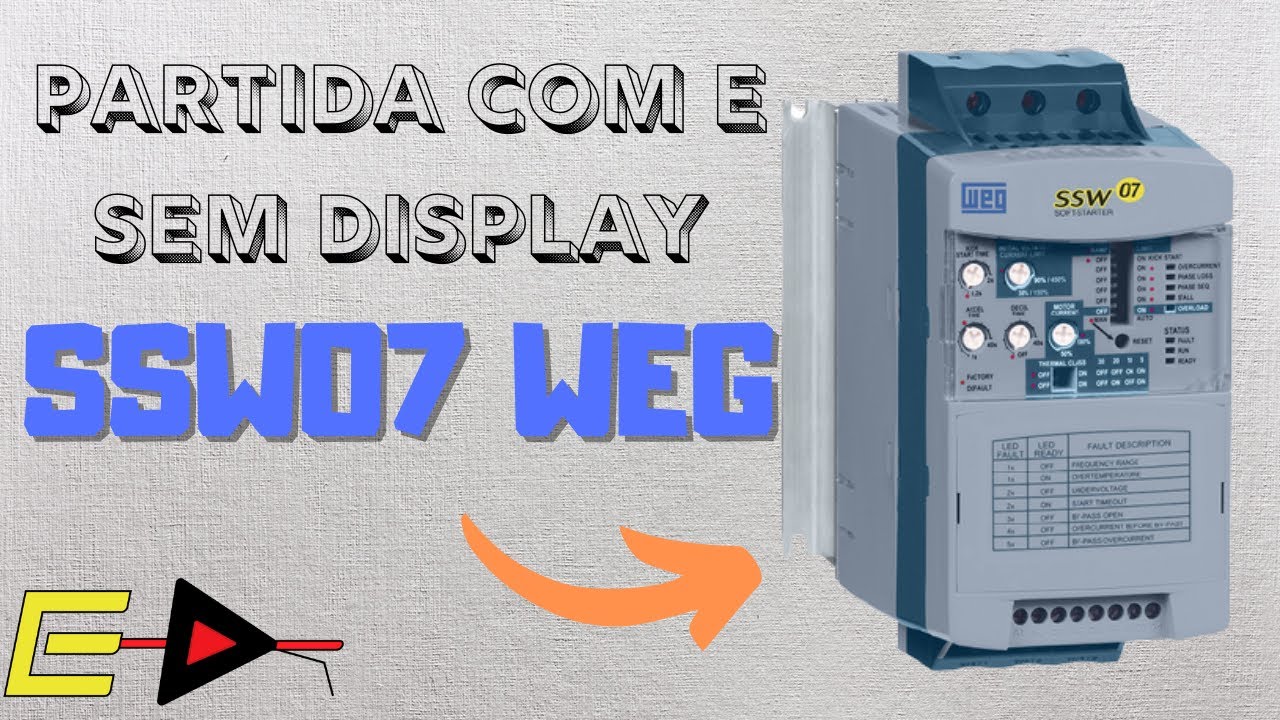 SSW07 Soft Starter WEG partida com e sem display