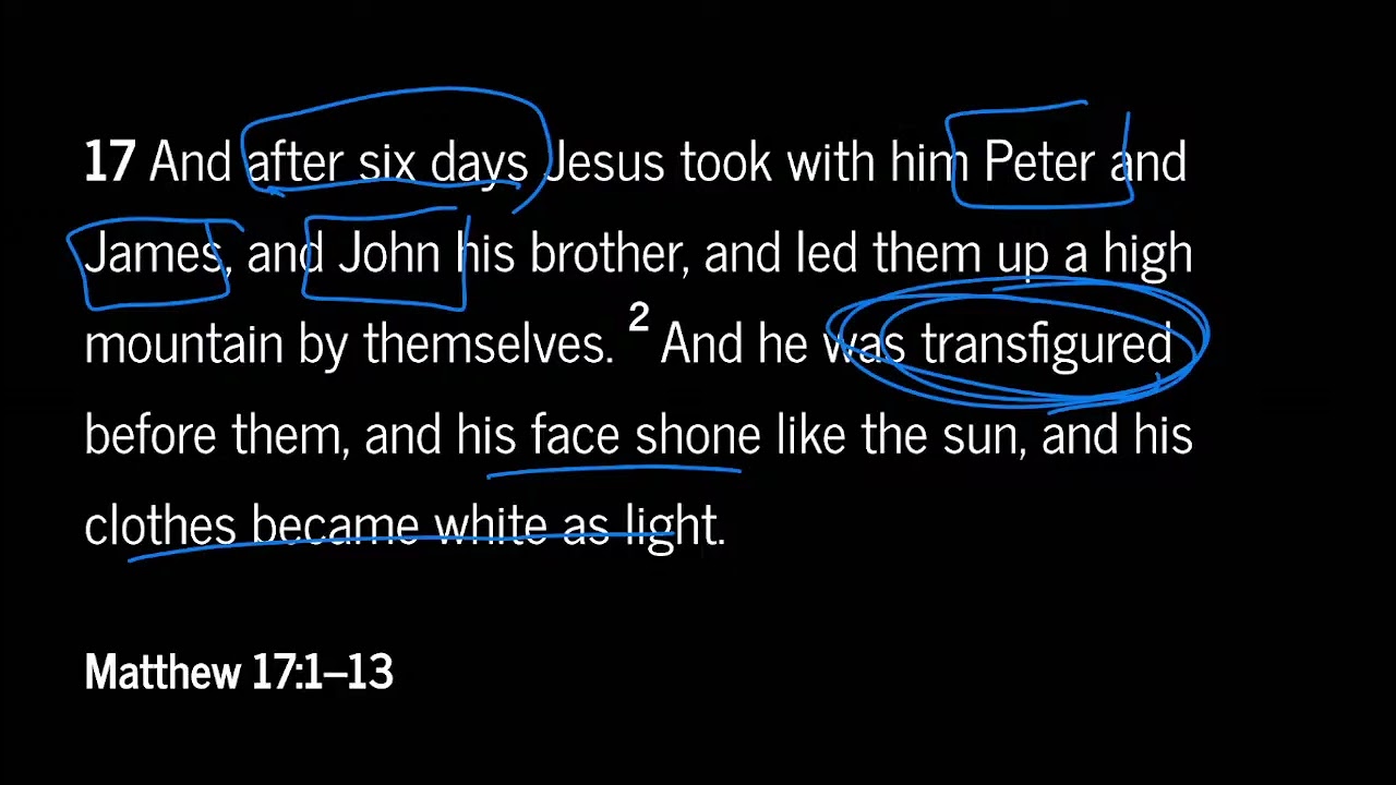 Matthew 17:1-13 (February 24, 2026) Morning Devotional