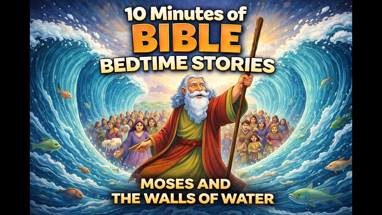 10 Minutes Of Bible | Bedtime Stories | WALLS OF WATER | Read Aloud