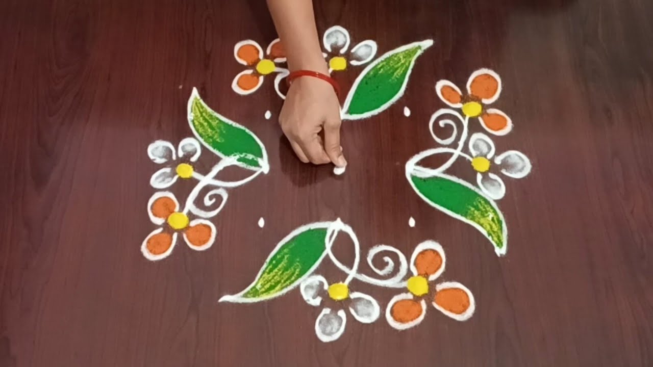 Sankranti muggulu 🌹5*3*3 dots 🌹festival rangoli design 🌹