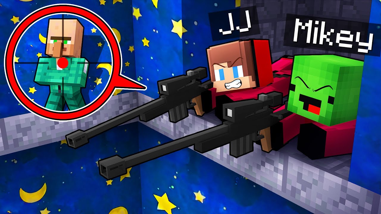 Mikey and JJ Became Secret Snipers in SQUID GAME 3 in Minecraft (Maizen)