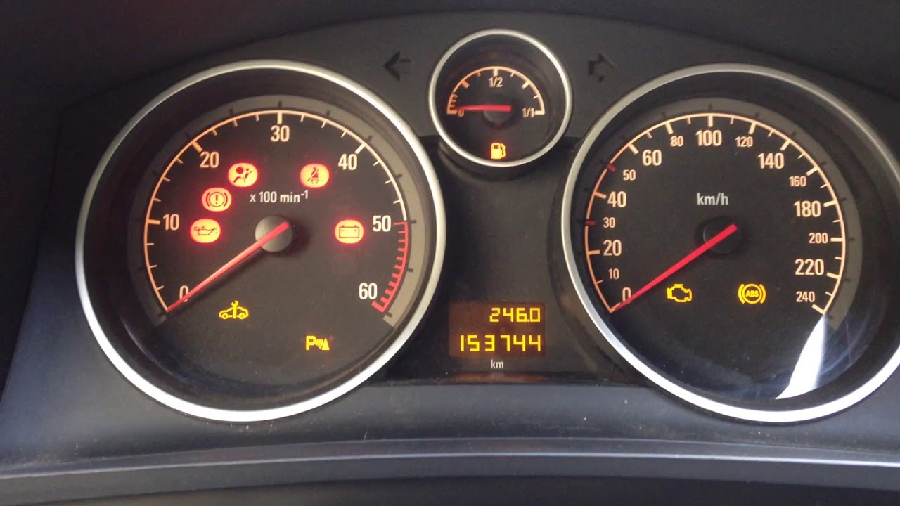 Самодиагностика ошибок Opel Zafira B, Astra H