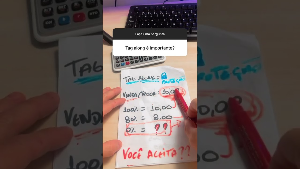 A import&acirc;ncia do Tag Along #dinheiro #dividendos #investimentos
