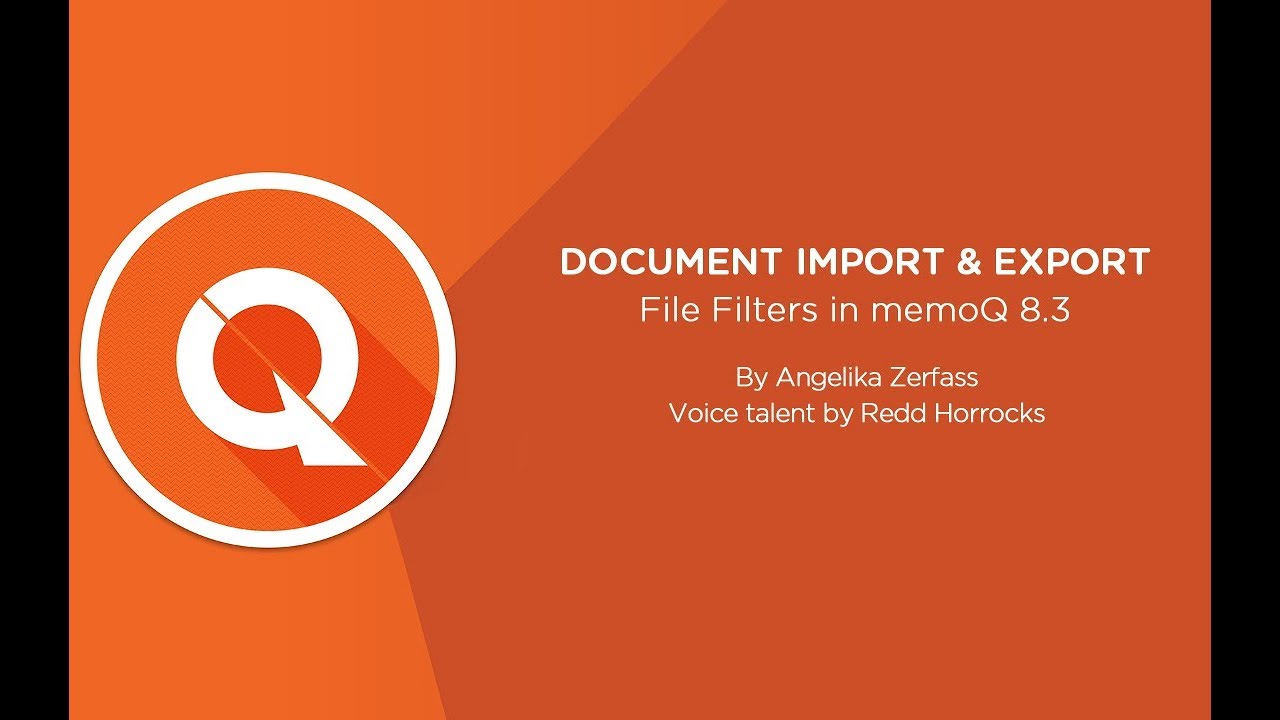 Document Import and Export in memoQ