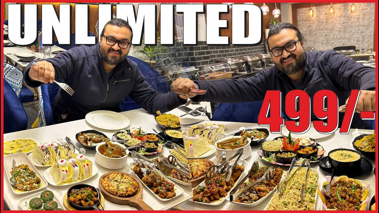 Unlimited Buffet @499/- || Old Lucknow first Unlimited Luxury Buffet || Arma Restaurant & Lounge
