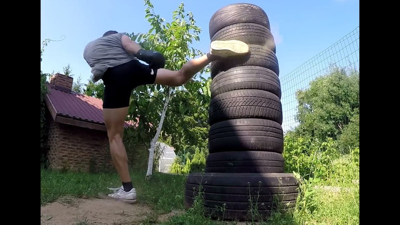 Freestanding Tire Punching Bag