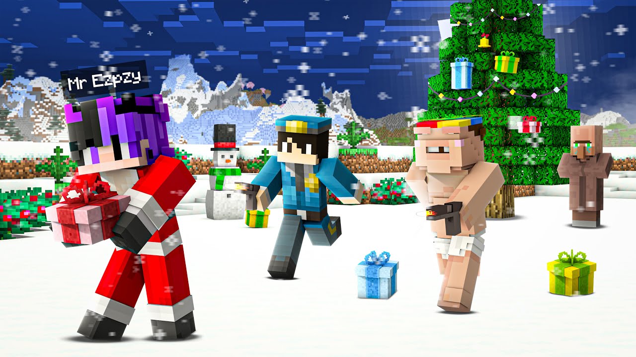 I Became a Santa For 24Hr in Minecraft