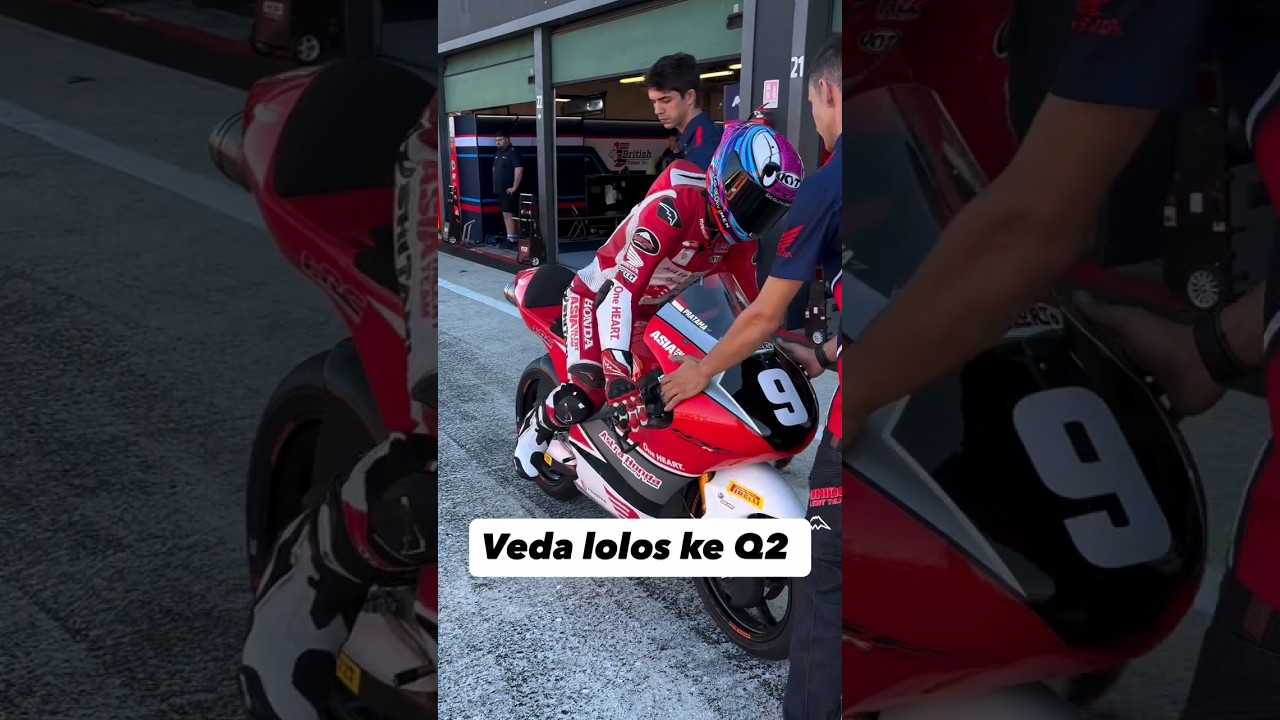 Veda Lolos Ke Q2 Junior GP Misano #viral #vedaegapratama #juniorgp #motogp #misanogp