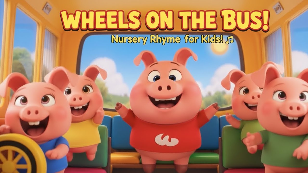 🚌 Wheels on the Bus | Fun Nursery Rhyme for Kids! 🎶