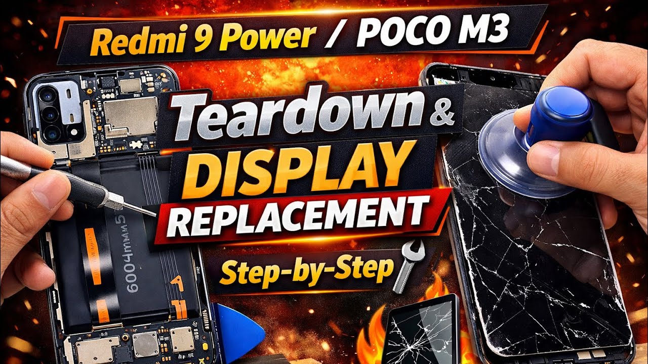 Redmi 9 Power Teardown & Display Replacement | Step-by-Step Disassembly 🛠️🔥