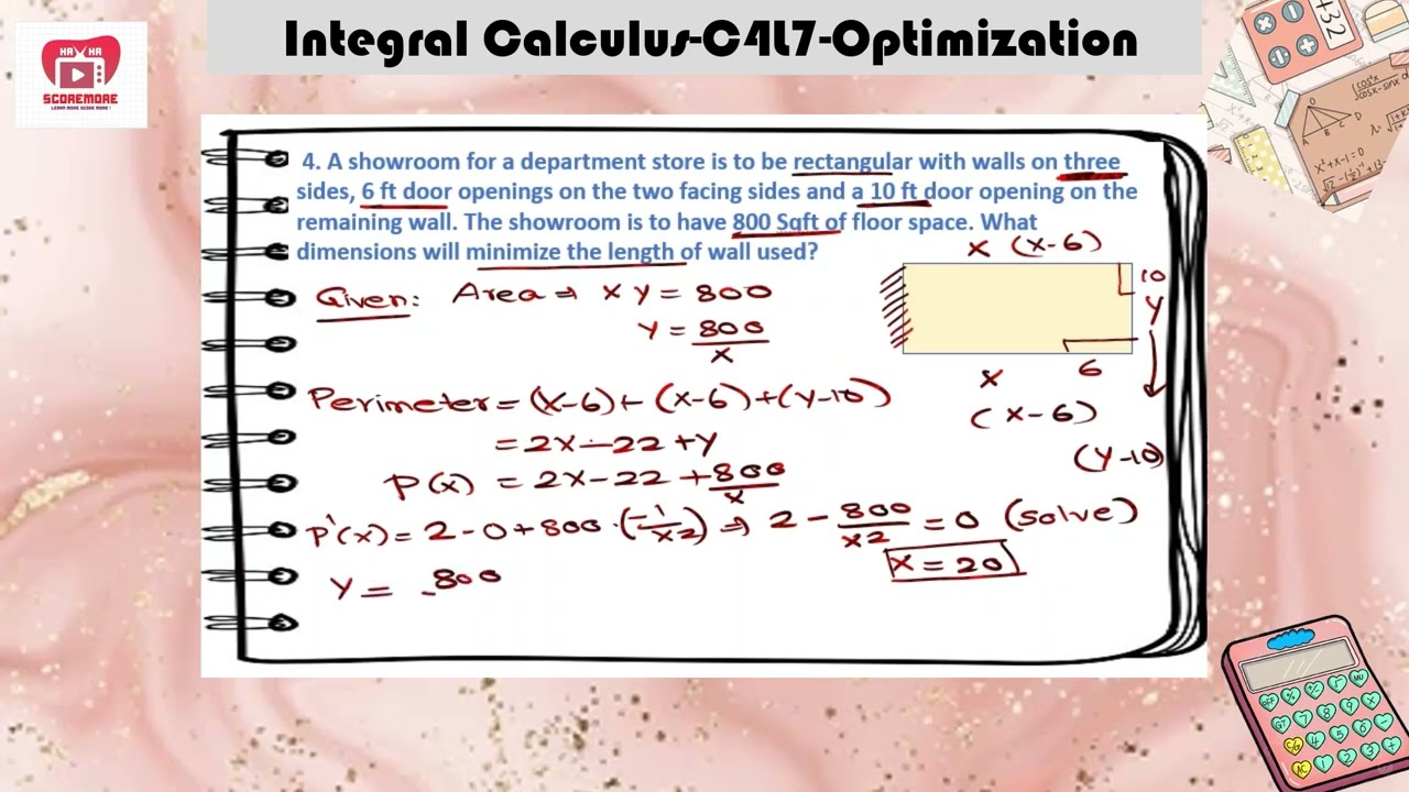 Grade 12-Solve mathematical and real life optimization problems #optimization #math #eot