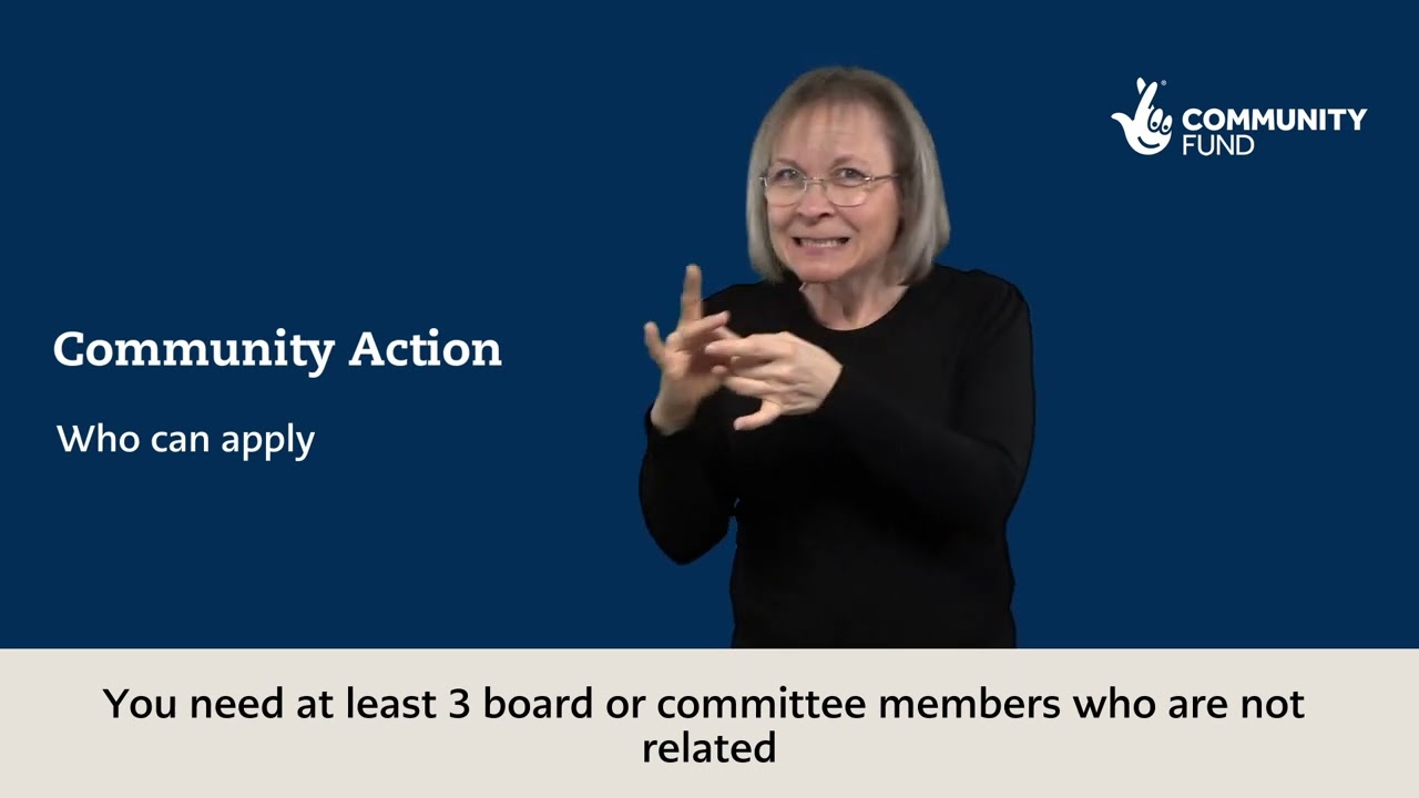 Community Action | Who can apply