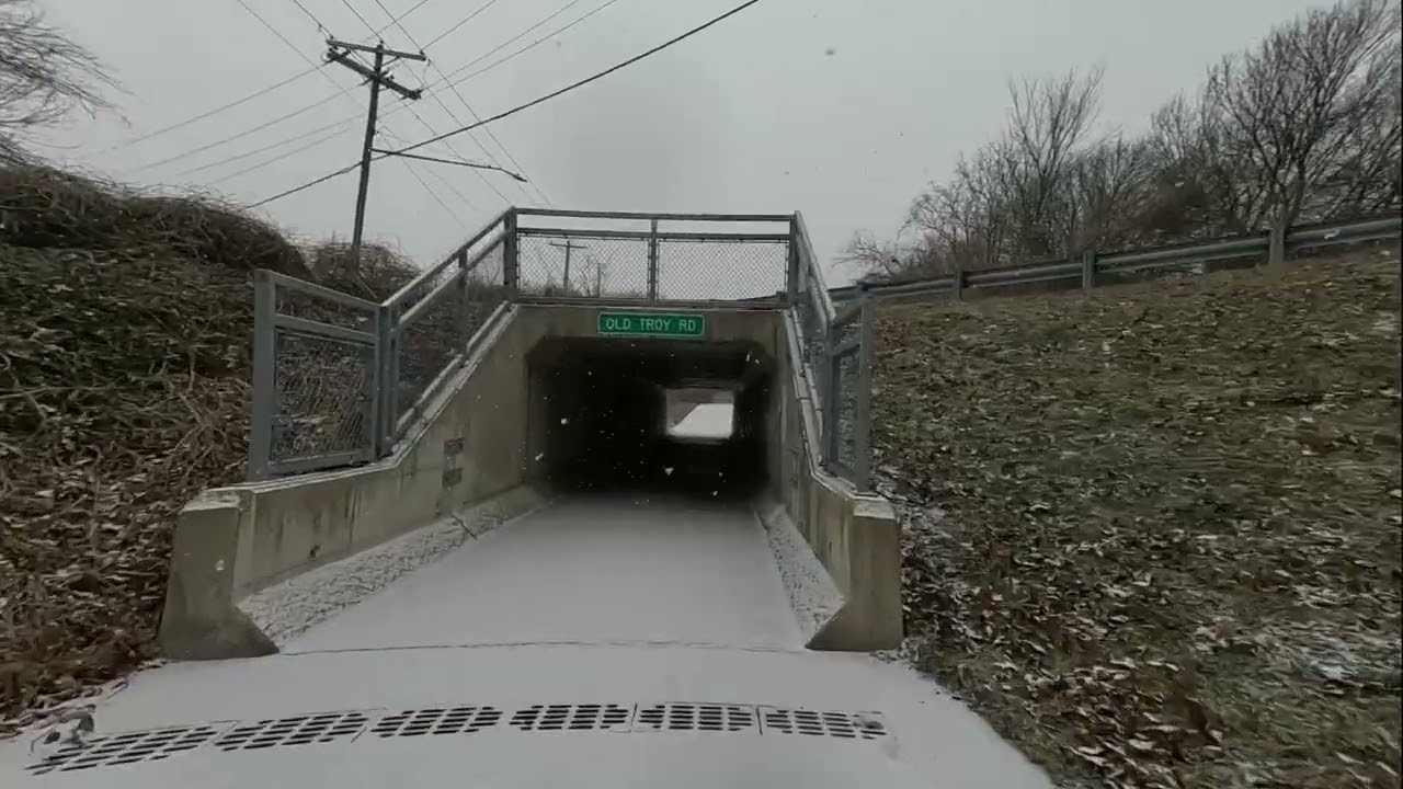 2026.1.f - A bitter cold, windy, snowy out-and-back run along main roads and paved trails.