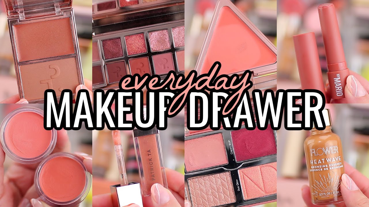 EVERYDAY MAKEUP DRAWER 2022! Makeup I’m Using This SPRING 🌸☀️