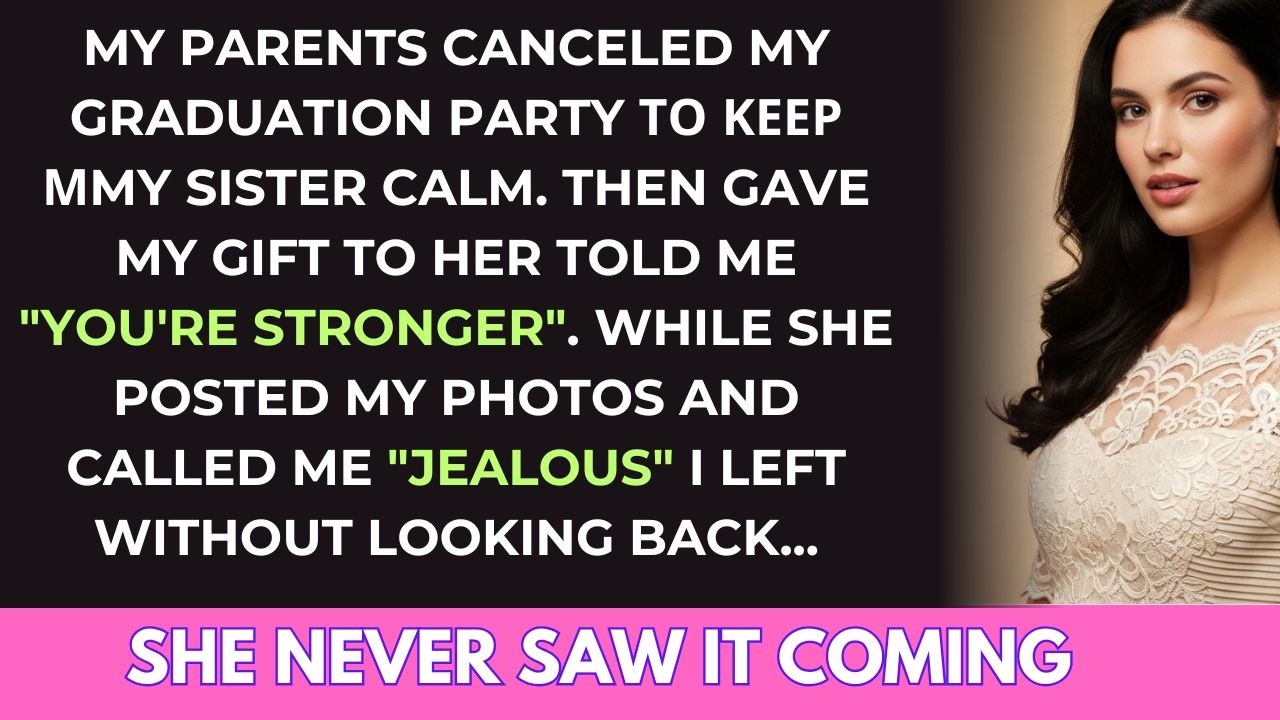 My Parents Canceled My Graduation Party for My Sister’s Tantrum—So I Quietly Moved Out and Watched