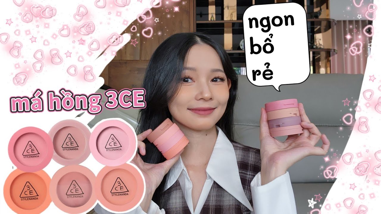 PHẤN MÁ HỒNG 3CE | Swatch - Review | MIMI OFFICIAL