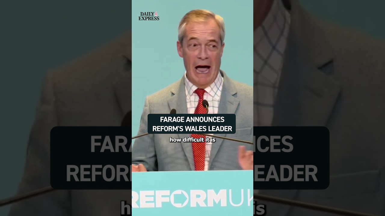 BREAKING: Nigel Farage announced the new leader of Reform UK Wales 🔴