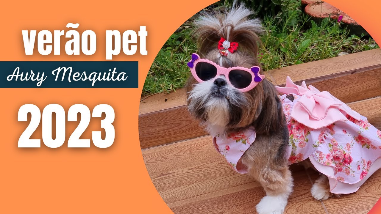 Vestido de verão para os pets/ Molde grátis no blog / Verão Pet 2023