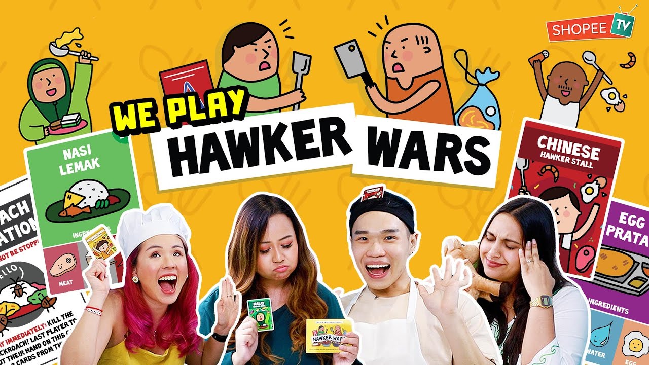 We Play Hawker Wars Card Game + Giveaway! | ShopeeTV