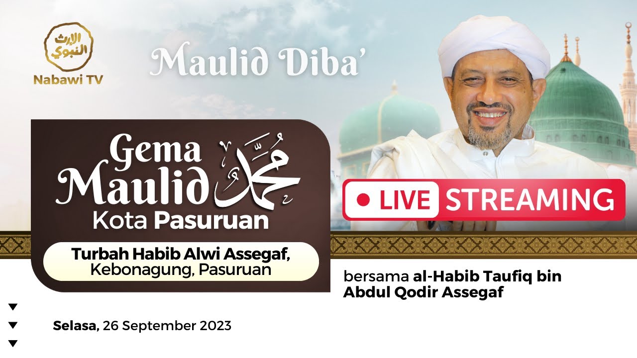 🔴LIVE Rauhah di Kota Pasuruan Bersama Habib Taufiq Assegaf - Turbah Habib Alwi Assegaf | Nabawi TV