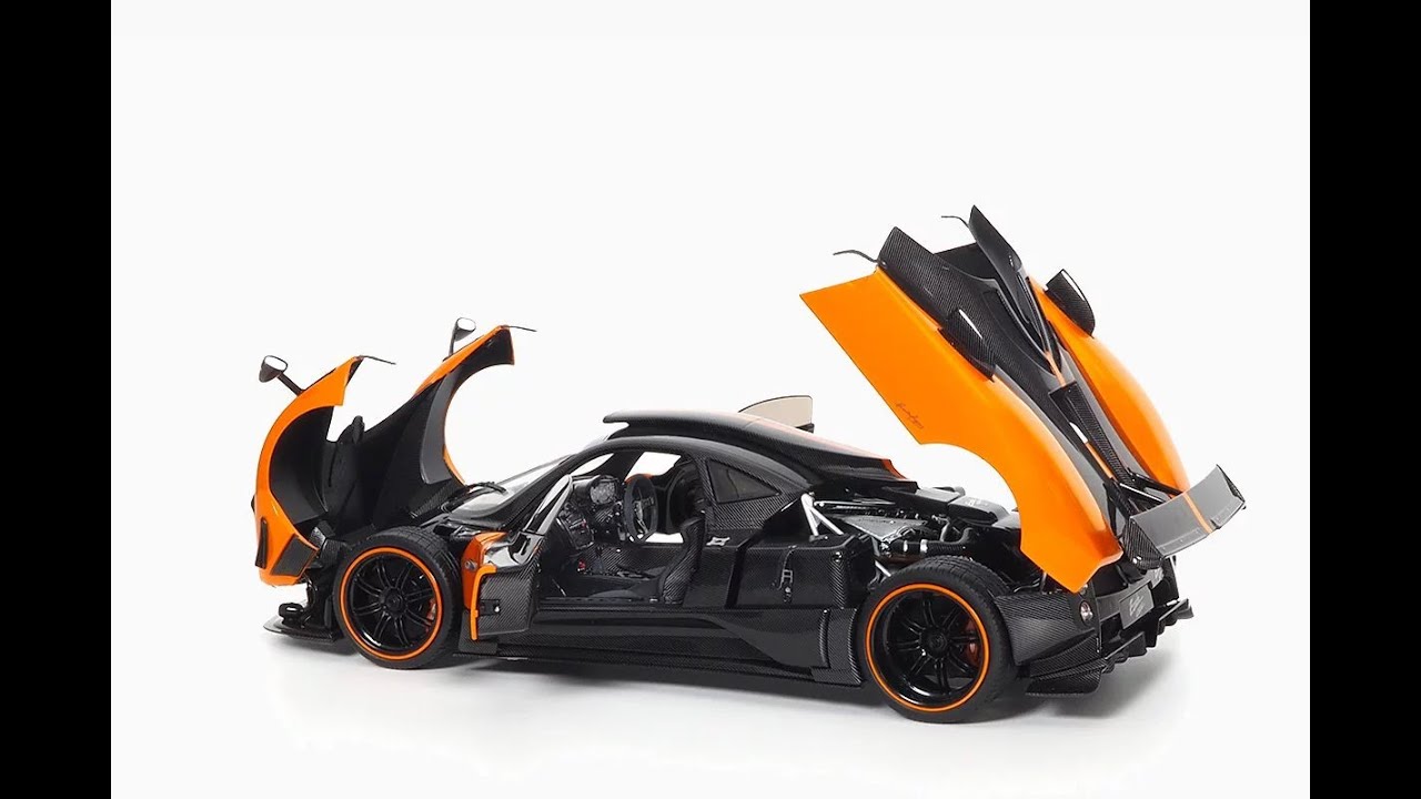 Show Off:  Pagani Zonda Cinque Coupe Arancio St. Tropez Orange 1:18 by Almost Real