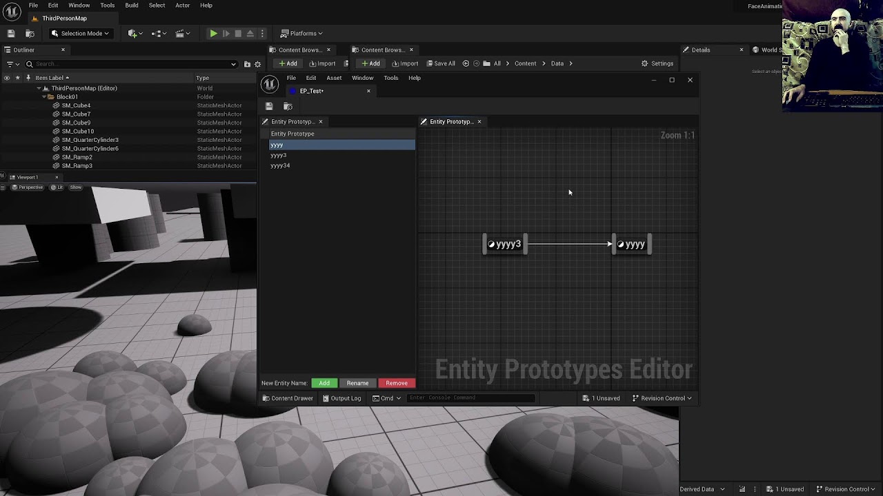 UE5 C++/BP. AoD. ECS(Entity-Component-System) 14. Редактор прототипов сущностей 4.