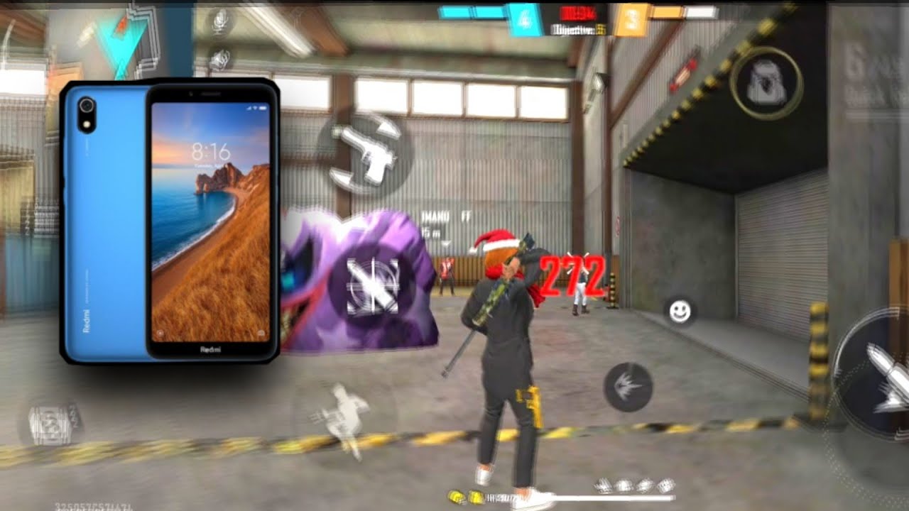 Redmi 7a free fire sensitivity With 💯 handcam