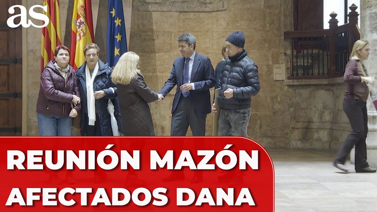 MAZÓN recibe a los AFECTADOS por la DANA en el PALAU: TENSIÓN y ESPERANZA