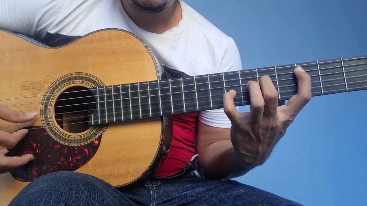como tocar solo por un beso AVENTURA en guitarra