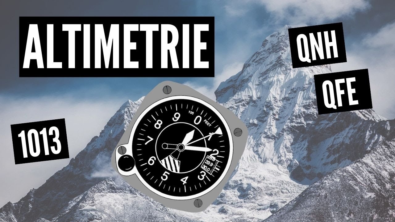 QNH QFE 1013 Altimétrie la base