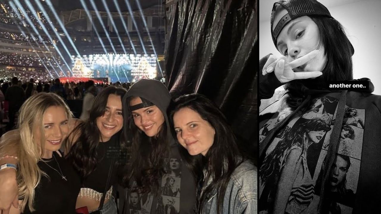 Selena Gomez Attends Taylor Swift's Concert with sister Gracie at SoFi Stadium in Los Angeles