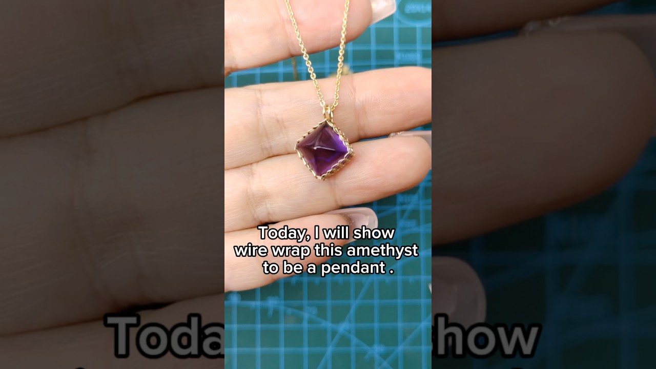 Tutorial : wire wrapped pendant 