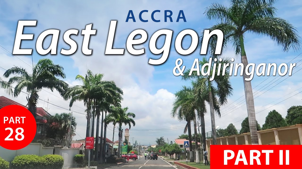 Driving through the beautiful neighbourhoods of Accra: East Legon & Adjiringanor, Accra - Ghana 🇬🇭