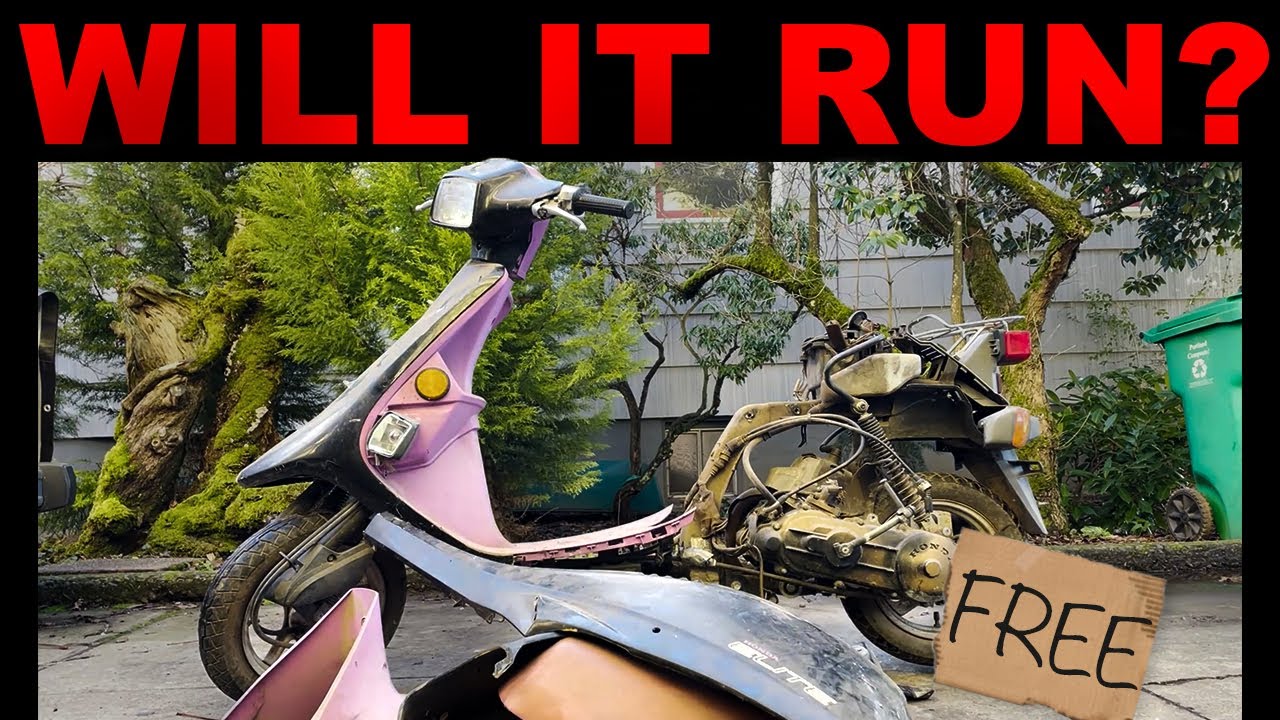 БЕСПЛАТНО!! Скутер Honda Elite 50 1987 года — на ходу? Можно ли его спасти?!?!