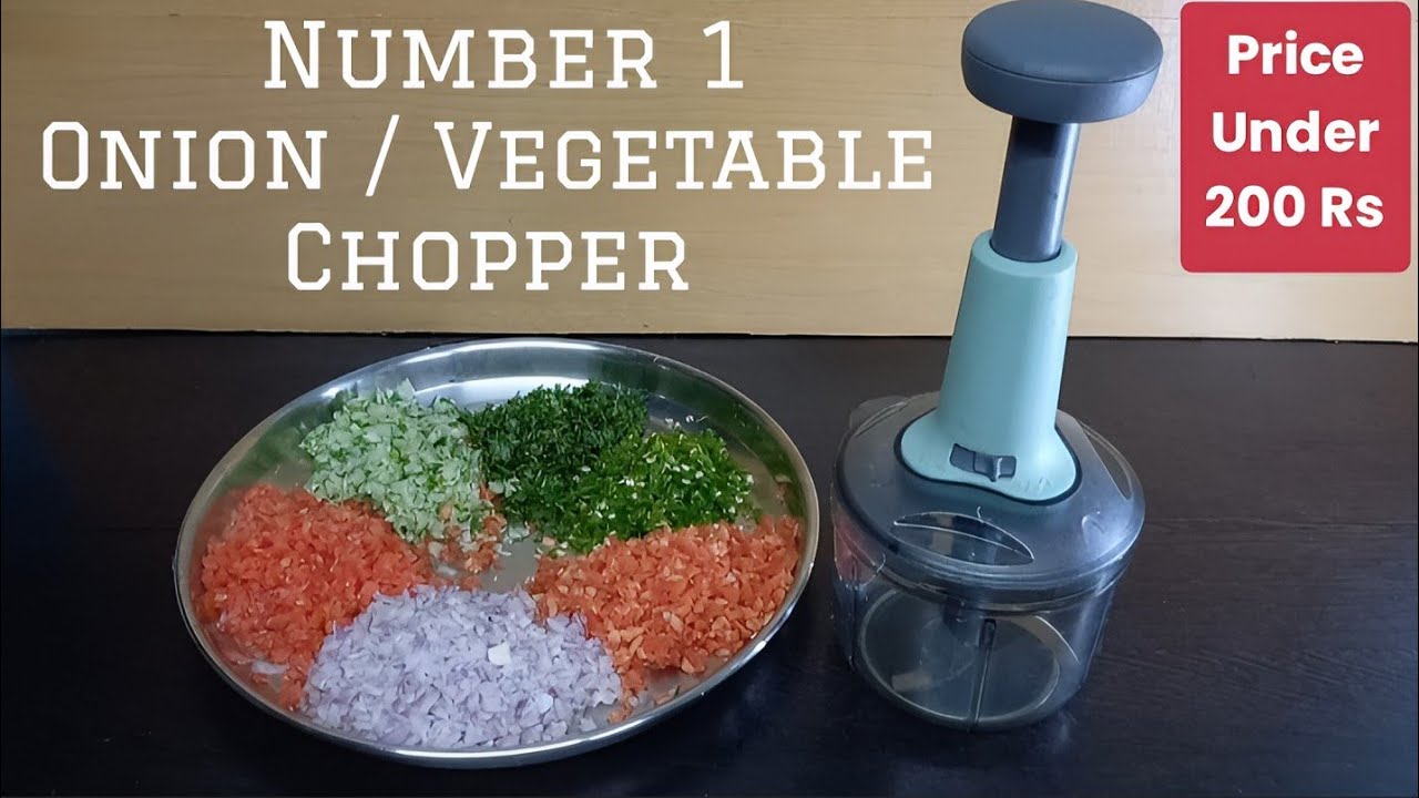 Hand Push Onion / Vegetable Chopper (900ml) Demo | How To Use Onion Chopper | Prasanna Patil