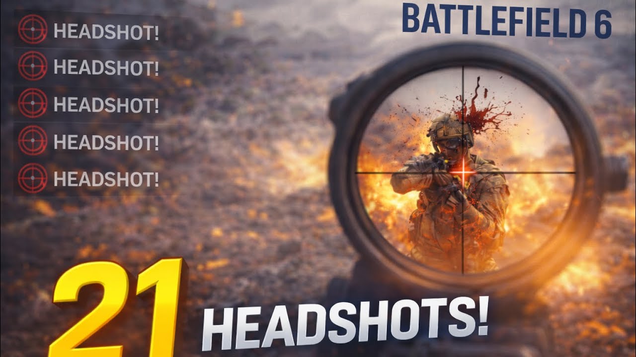 My BEST BF6 match ever (21 sniper headshots)