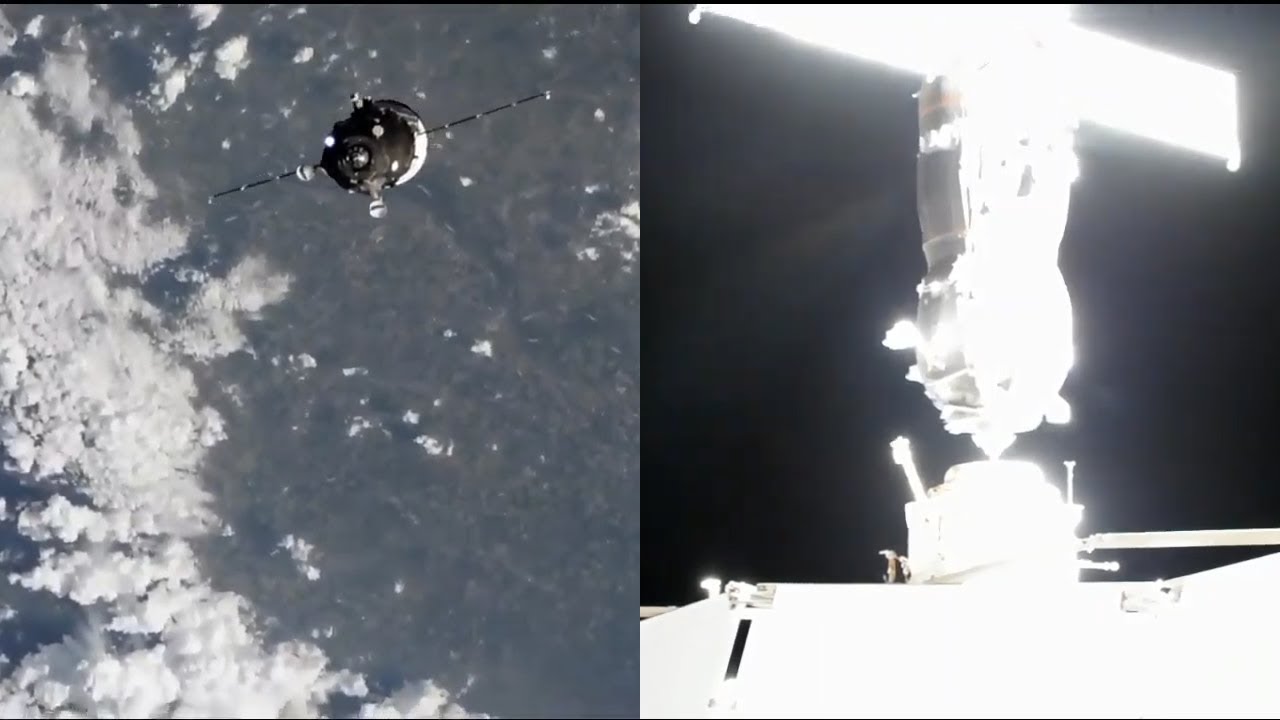 Progress MS-12 docking to the ISS